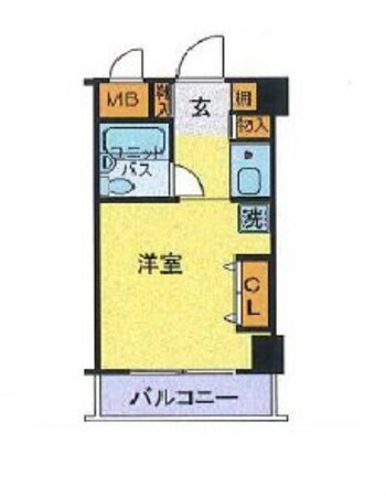 ホーユウコンフォルト岸谷の物件間取画像